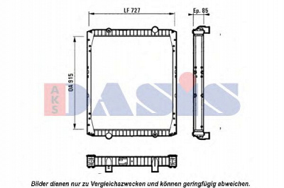 AKS DASIS 390011n -  Радиатор, охлаждение двигателя